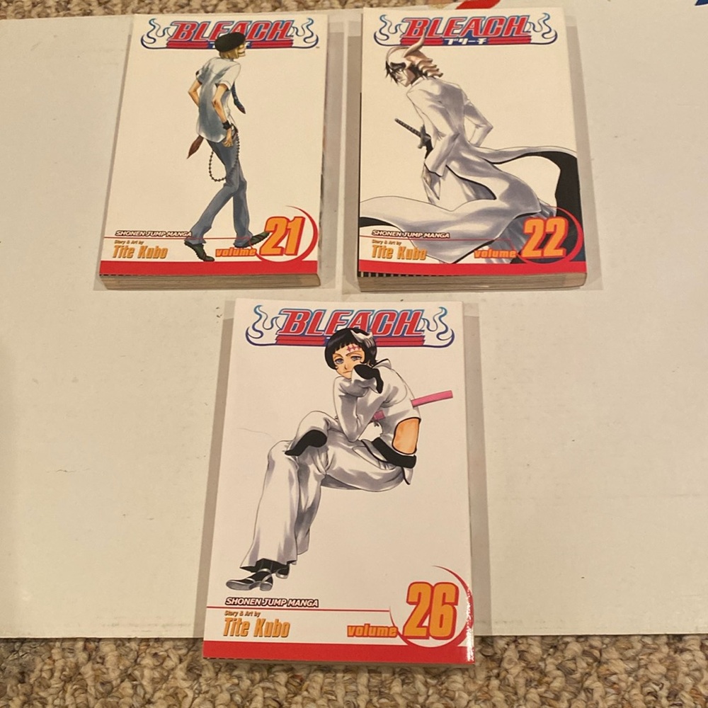 Bleach Manga Paperbacks - Volumes 21, 22, 26